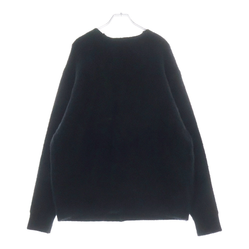 THE BLACK EYE PATCH(ブラックアイパッチ) OG LABEL MOHAIR CARDIGAN ロゴパッチ付き カーディガン ブラック