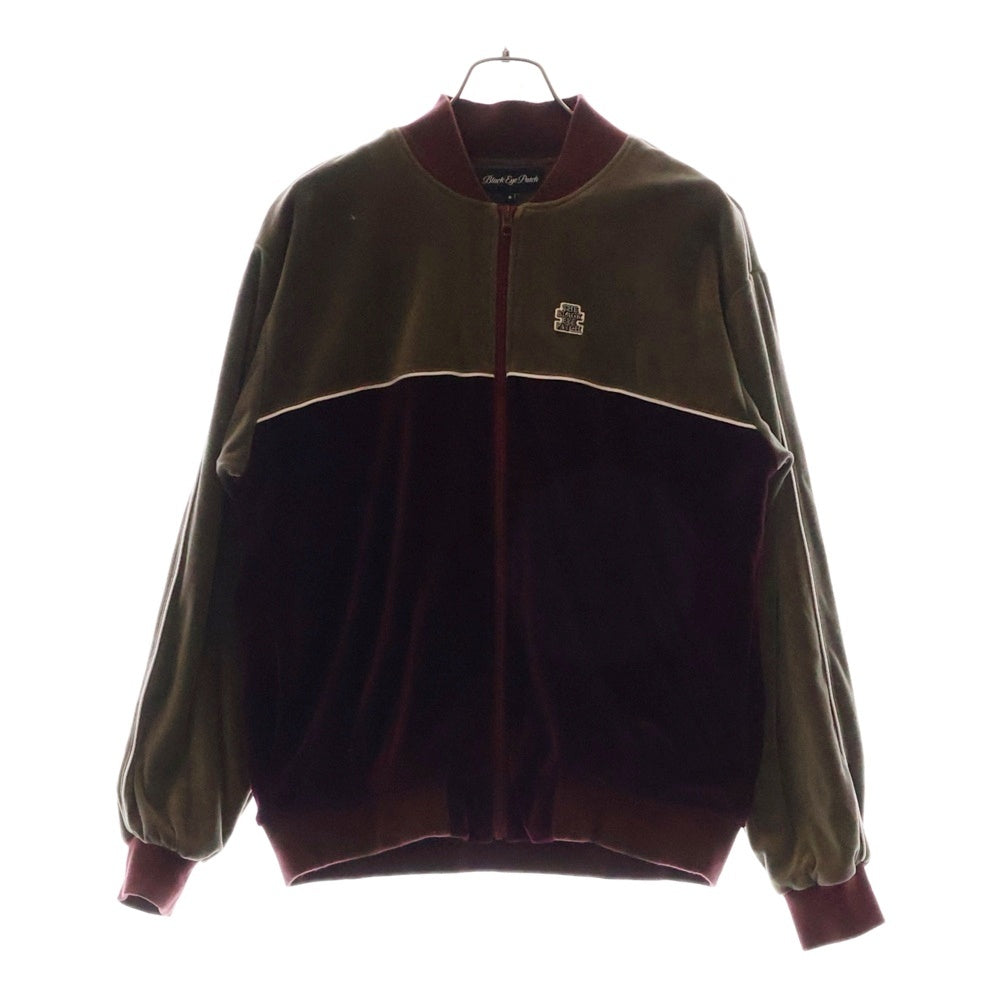 THE BLACK EYE PATCH(ブラックアイパッチ) 23SS OG LABEL PIPING VELOUR TRACK JACKET ベロア ジップアップジャケット バーガンディー