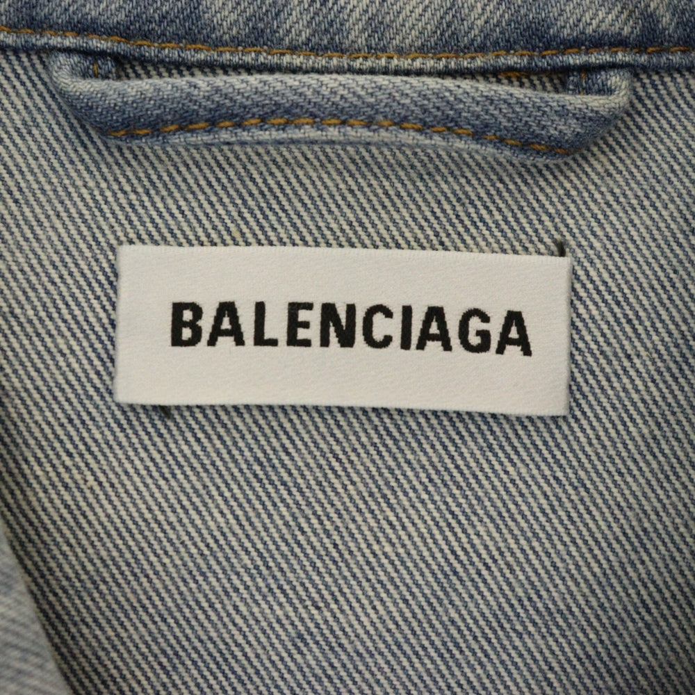 BALENCIAGA(バレンシアガ) 18AW Graffiti Denim Jacket オーバーサイズ グラフィティ デニムジャケット インディゴ 558824 TXE08