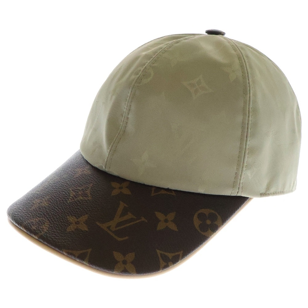 LOUIS VUITTON(ルイヴィトン) LV ゲットレディー モノグラム シルク混 キャップ 帽子 ベージュ/ブラウン M76505