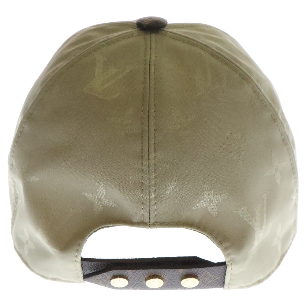 LOUIS VUITTON(ルイヴィトン) LV ゲットレディー モノグラム シルク混 キャップ 帽子 ベージュ/ブラウン M76505