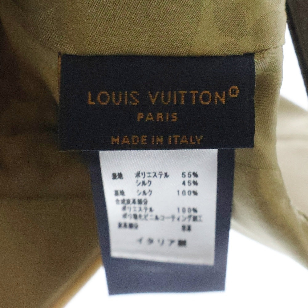 LOUIS VUITTON(ルイヴィトン) LV ゲットレディー モノグラム シルク混 キャップ 帽子 ベージュ/ブラウン M76505
