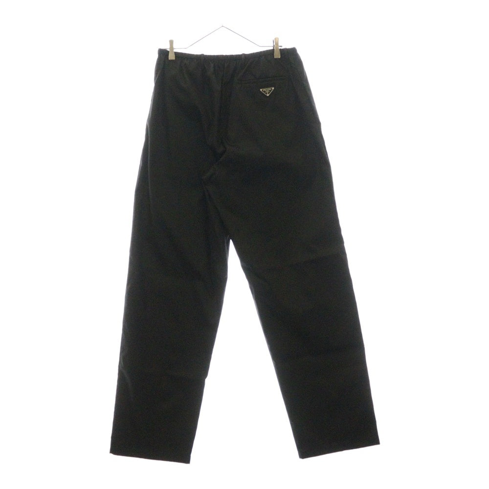 PRADA(プラダ) Re-Nylon リナイロン 三角プレートナイロンロングパンツ ブラック SPH239 S222 1WQ8