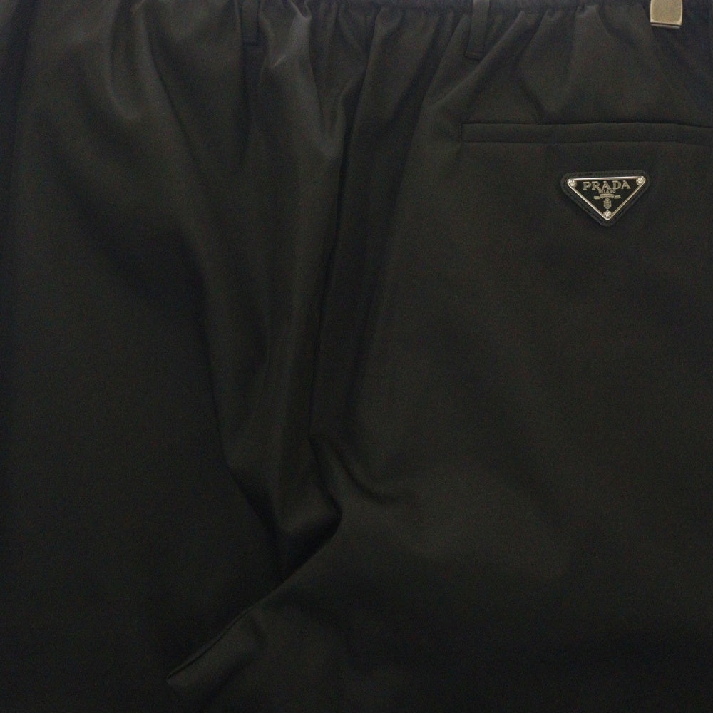 PRADA(プラダ) Re-Nylon リナイロン 三角プレートナイロンロングパンツ ブラック SPH239 S222 1WQ8