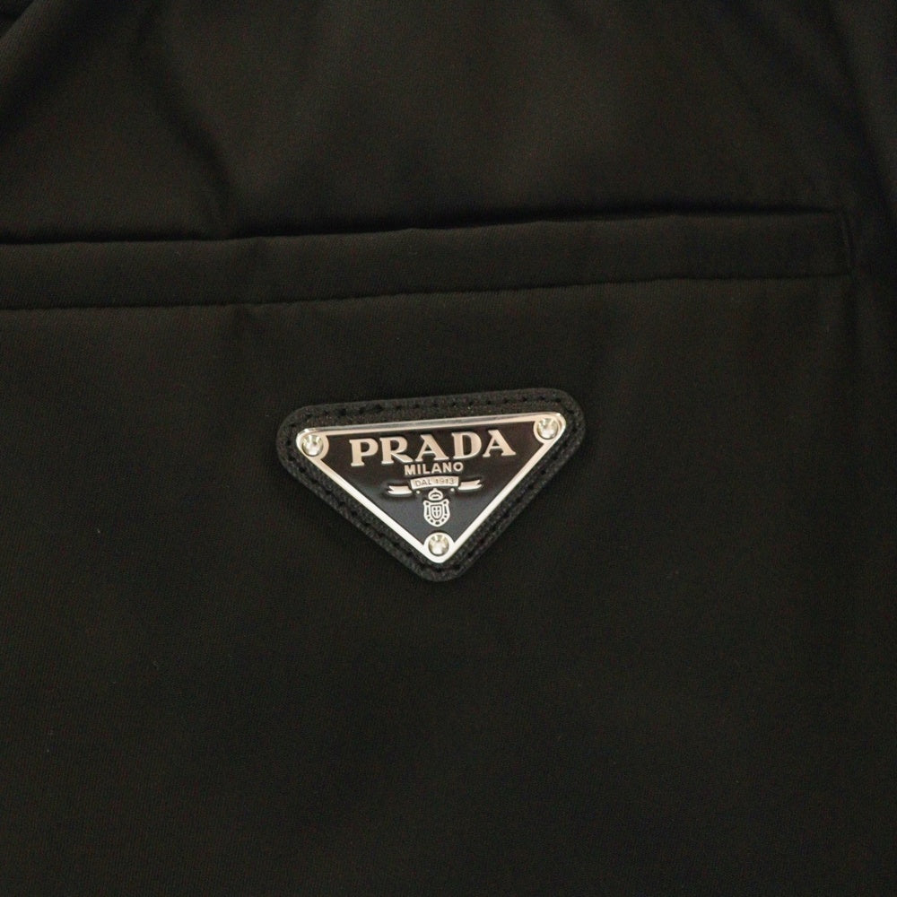 PRADA(プラダ) Re-Nylon リナイロン 三角プレートナイロンロングパンツ ブラック SPH239 S222 1WQ8