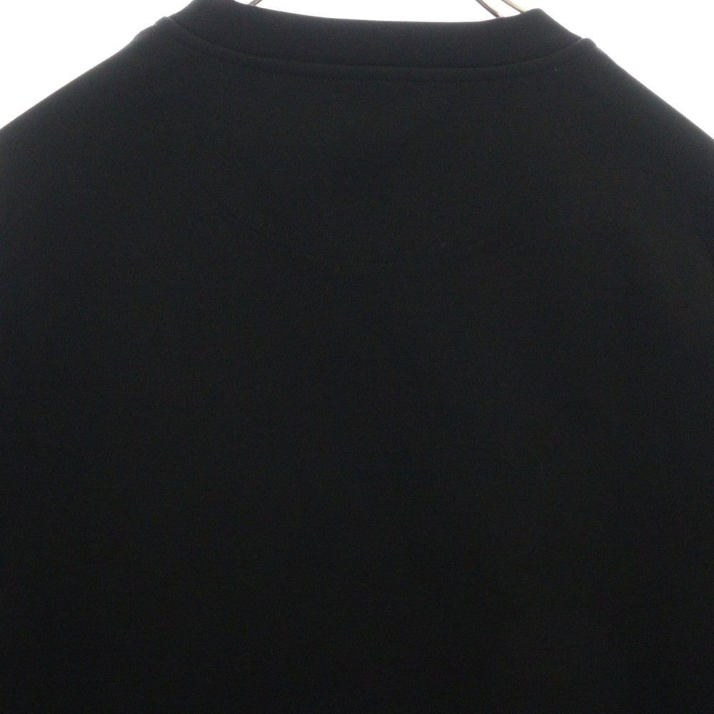 PRADA(プラダ) Triangle Logo Plate Crewneck トライアングルロゴプレート クルーネックスウェットトレーナー ブラック UJL30A