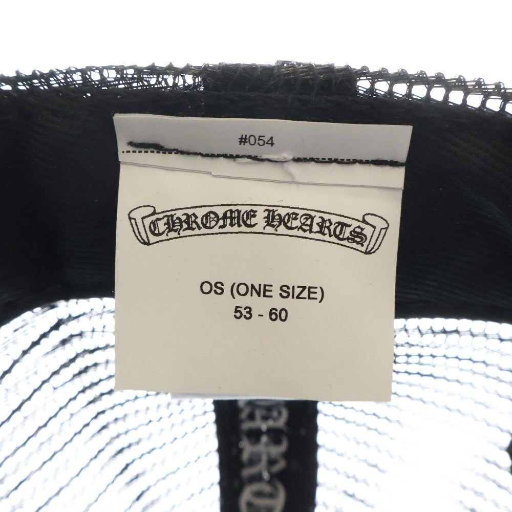 CHROME HEARTS(クロムハーツ) Yellow CH Plus Trucker Cap イエローCHプラス トラッカーキャップ メッシュキャップ パッチ クロスボール 帽子 ブラック