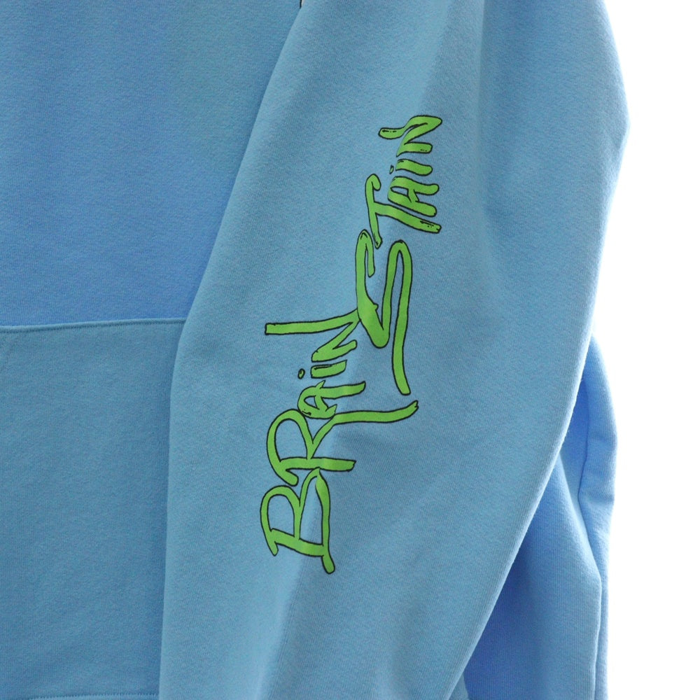 CHROME HEARTS(クロムハーツ) 24SS ×MATTY BOY BRAIN NEW PULLOVER HOODIE マッティボーイ ブレインニュー プリントフーディー プルオーバーパーカー ブルー