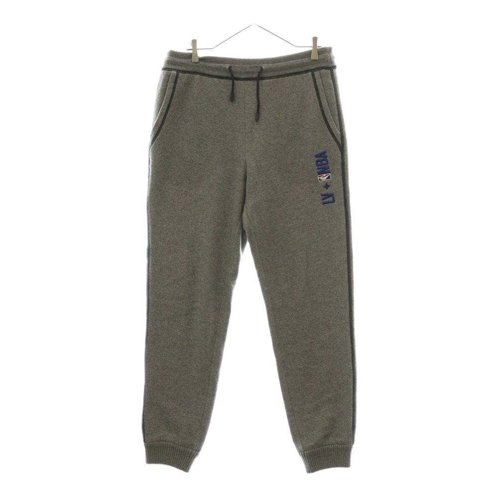 LOUIS VUITTON(ルイヴィトン) 21AW ×NBA ロゴ エンブロイダリー フルカシミヤ ロングパンツ グレー RM211M ZMG HKY04W