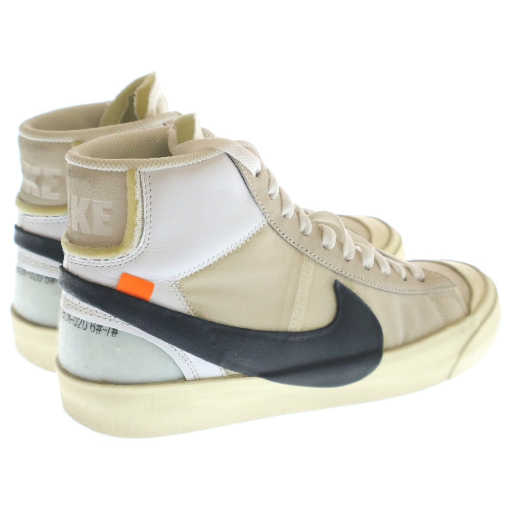 NIKE(ナイキ) ×OFF-WHITE THE 10 BLAZER MID オフホワイト ザ テン ブレザー ミッドカットスニーカー ホワイト US6.5/24.5cm AA3832-100