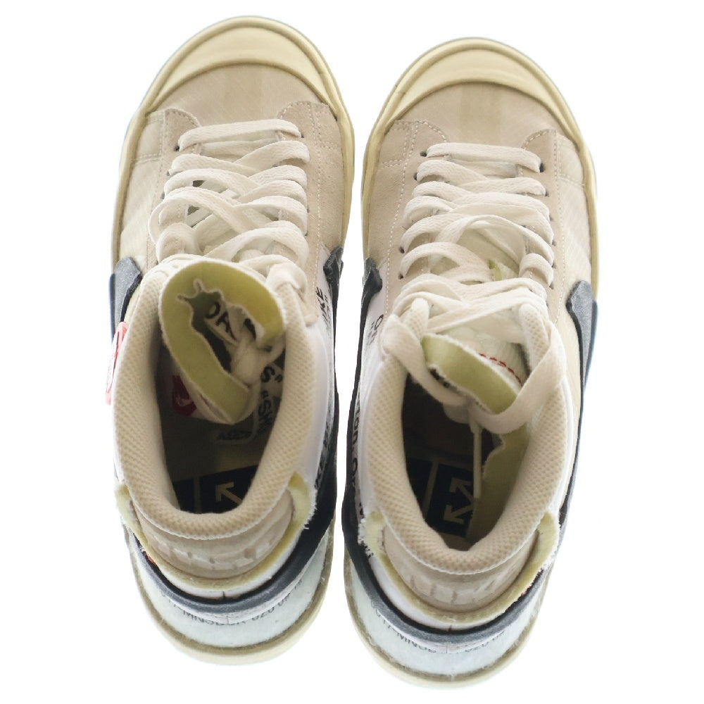NIKE(ナイキ) ×OFF-WHITE THE 10 BLAZER MID オフホワイト ザ テン ブレザー ミッドカットスニーカー ホワイト US6.5/24.5cm AA3832-100