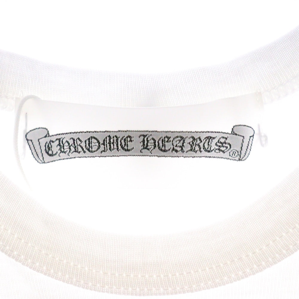 CHROME HEARTS(クロムハーツ) グンゼ タンクトップ ノースリーブ リブ 無地 コットン ホワイト