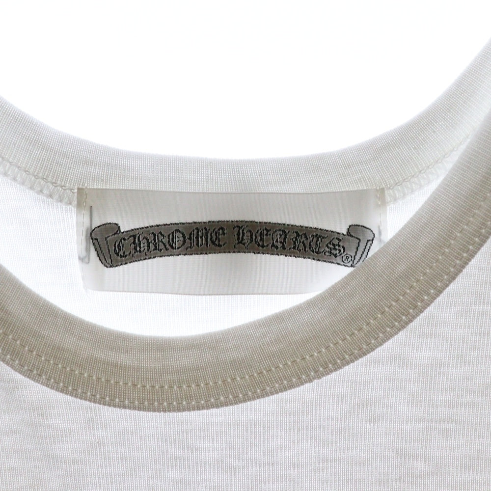 CHROME HEARTS(クロムハーツ) グンゼ タンクトップ ノースリーブ リブ 無地 コットン ホワイト