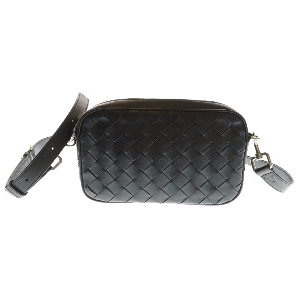 BOTTEGA VENETA(ボッテガヴェネタ) ミニ イントレチャート カメラ レザー ショルダーバッグ ブラック 765911 V2HL18803