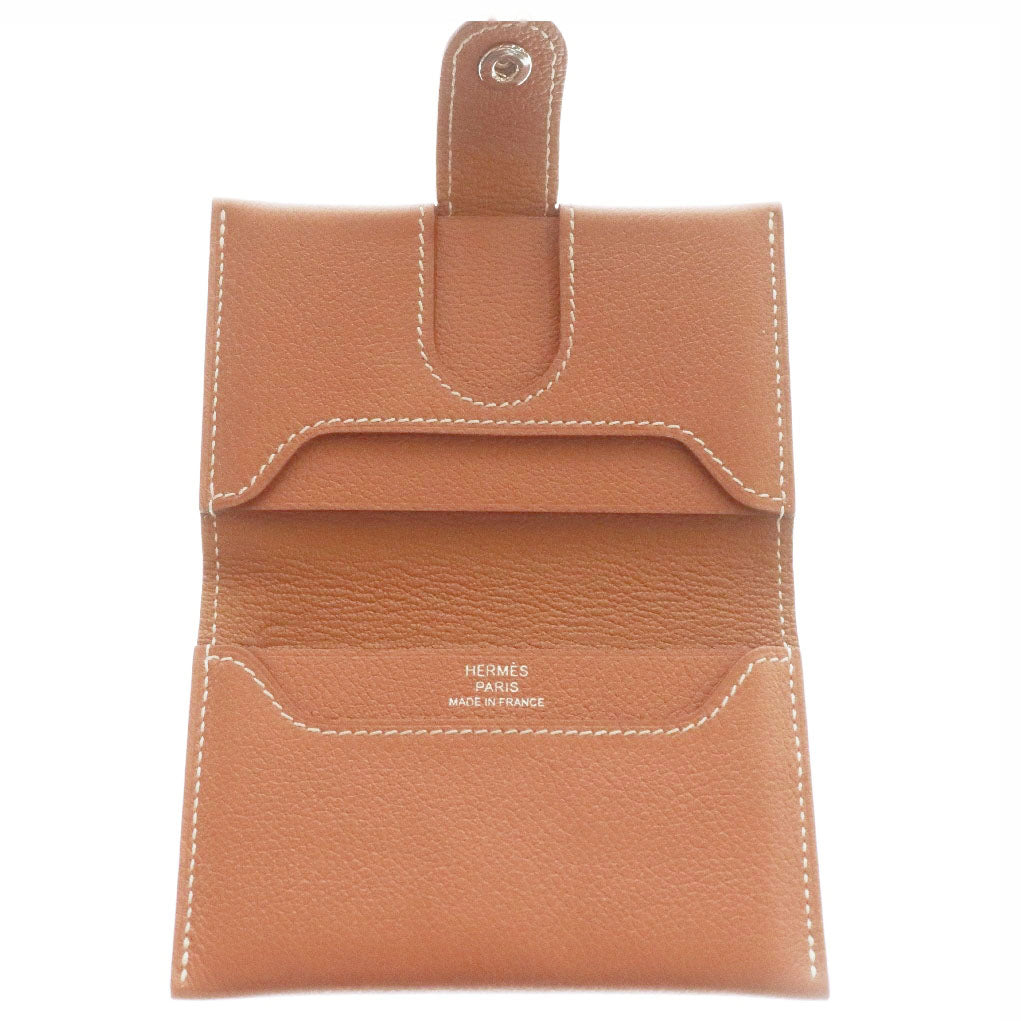 HERMES(エルメス) RMS カード ホルダー エヴァーカラー レザー ケース ブラウン W刻印