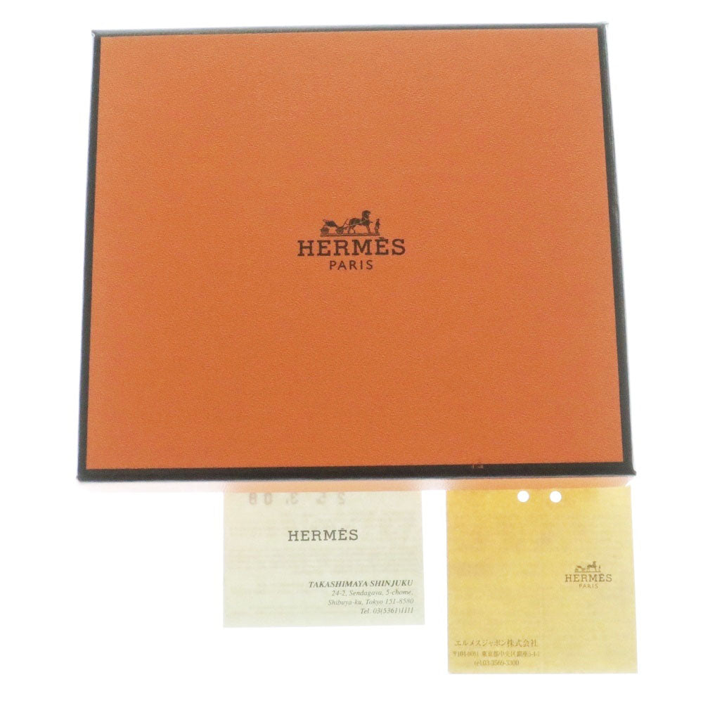 HERMES(エルメス) RMS カード ホルダー エヴァーカラー レザー ケース ブラウン W刻印