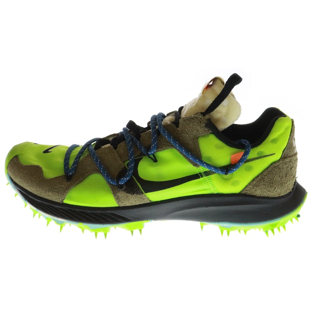 NIKE(ナイキ) ×OFF-WHITE WMNS ZOOM TERRA KIGER 5 OW オフホワイト ズームテラカイガー5 ラバースパイクフィールド ローカットスニーカー UD11.5/28.5cm CD8179-300