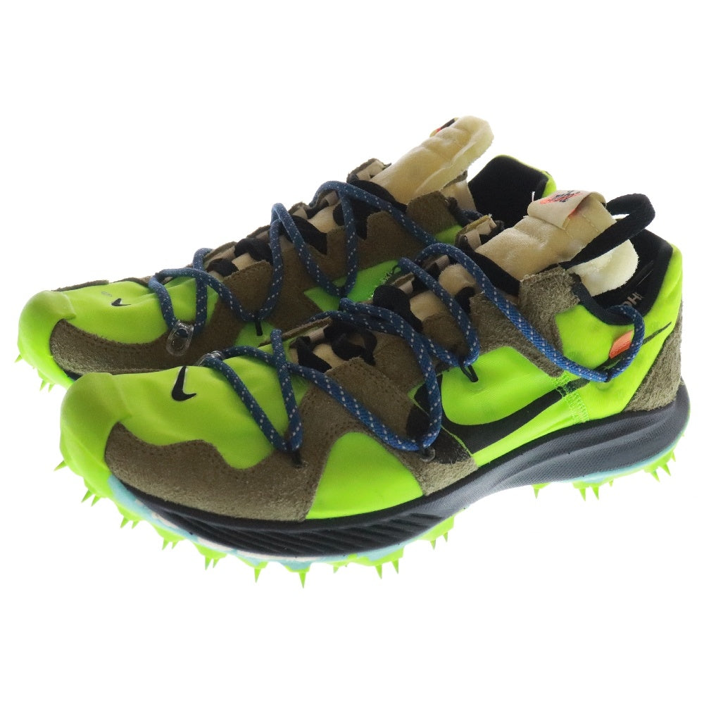 NIKE(ナイキ) ×OFF-WHITE WMNS ZOOM TERRA KIGER 5 OW オフホワイト ズームテラカイガー5 ラバースパイクフィールド ローカットスニーカー UD11.5/28.5cm CD8179-300