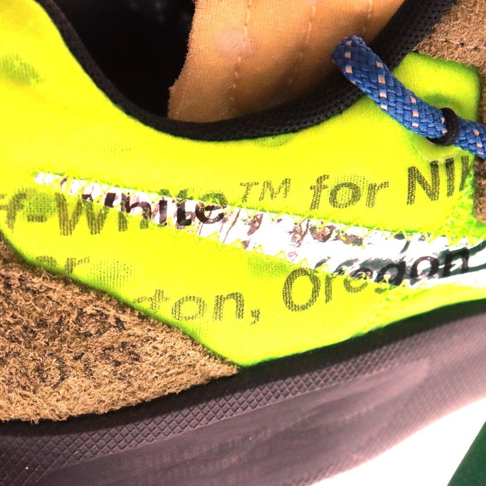 NIKE(ナイキ) ×OFF-WHITE WMNS ZOOM TERRA KIGER 5 OW オフホワイト ズームテラカイガー5 ラバースパイクフィールド ローカットスニーカー UD11.5/28.5cm CD8179-300
