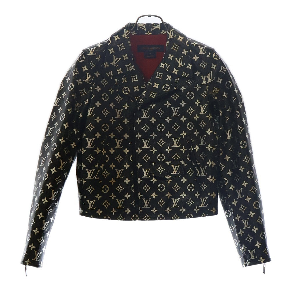 LOUIS VUITTON(ルイヴィトン) 19AW Monogram Riders Jacket モノグラム ライダース ジャケット ブラック レディース RW192W NYK FHLJ12