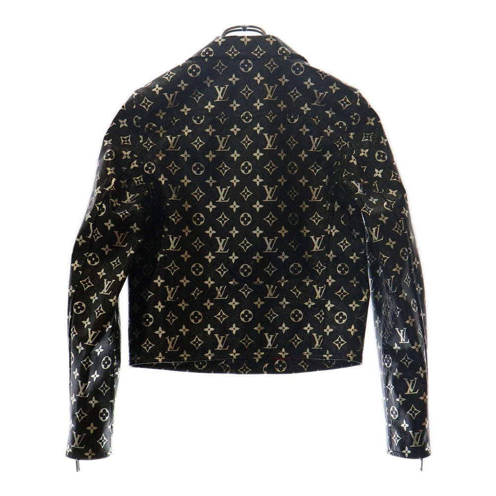 LOUIS VUITTON(ルイヴィトン) 19AW Monogram Riders Jacket モノグラム ライダース ジャケット ブラック レディース RW192W NYK FHLJ12