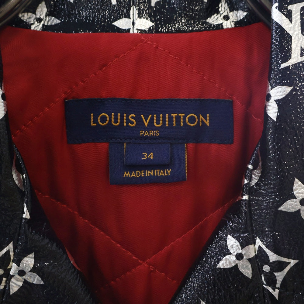 LOUIS VUITTON(ルイヴィトン) 19AW Monogram Riders Jacket モノグラム ライダース ジャケット ブラック レディース RW192W NYK FHLJ12
