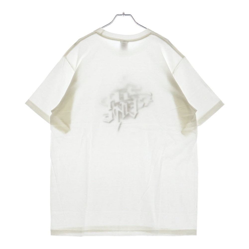 SUPREME(シュプリーム) 24AW Smoke Tee スモーク ロゴプリント クルーネック 半袖Tシャツカットソー ホワイト