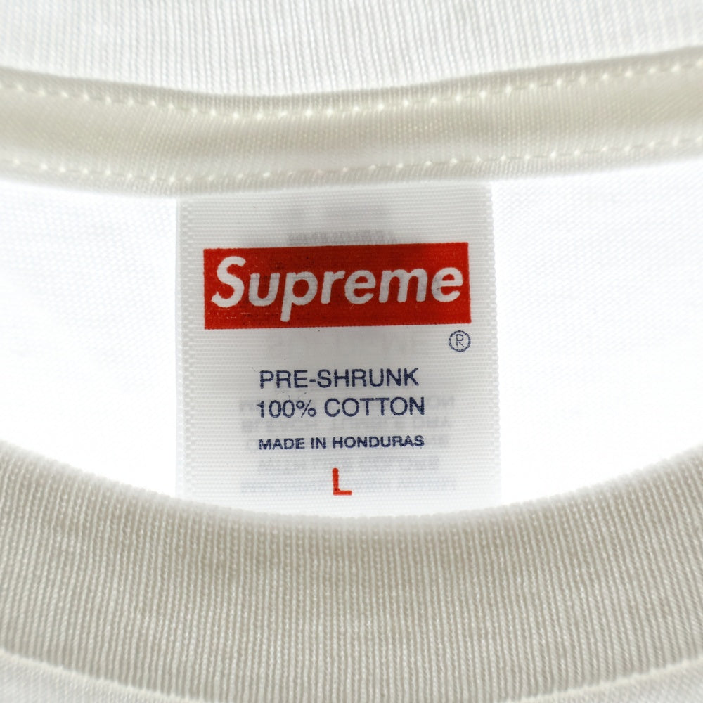 SUPREME(シュプリーム) 24AW Smoke Tee スモーク ロゴプリント クルーネック 半袖Tシャツカットソー ホワイト