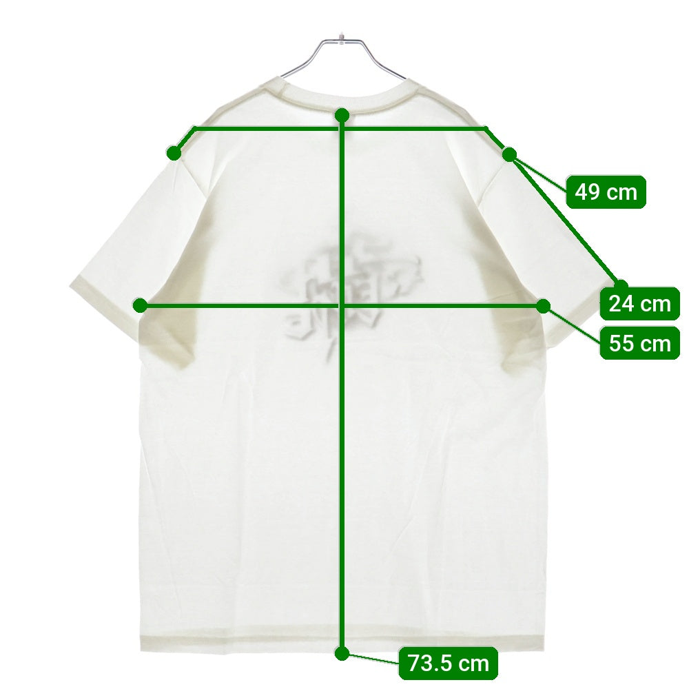 SUPREME(シュプリーム) 24AW Smoke Tee スモーク ロゴプリント クルーネック 半袖Tシャツカットソー ホワイト