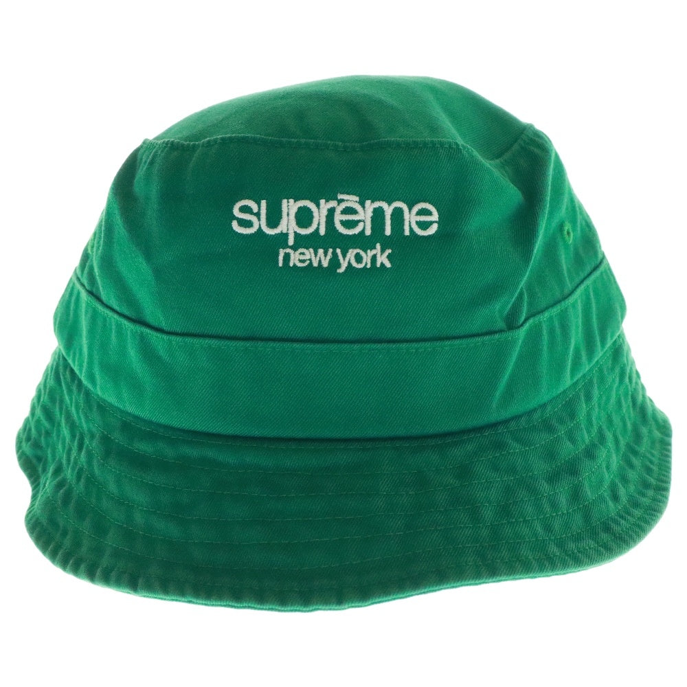 SUPREME(シュプリーム) 24AW Clasicc Logo Crusher クラシックロゴ クラッシャー バケットハット 帽子 グリーン