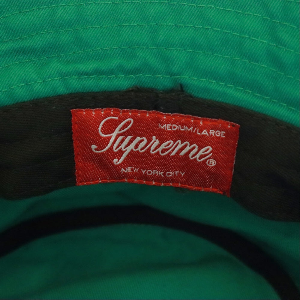 SUPREME(シュプリーム) 24AW Clasicc Logo Crusher クラシックロゴ クラッシャー バケットハット 帽子 グリーン