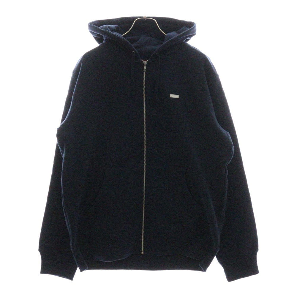 SUPREME(シュプリーム) 18AW Reflective Small Box Zip Up Sweatshirt リフレクティブ スモール ボックス ロゴ ジップアップ スウェットパーカー ネイビー