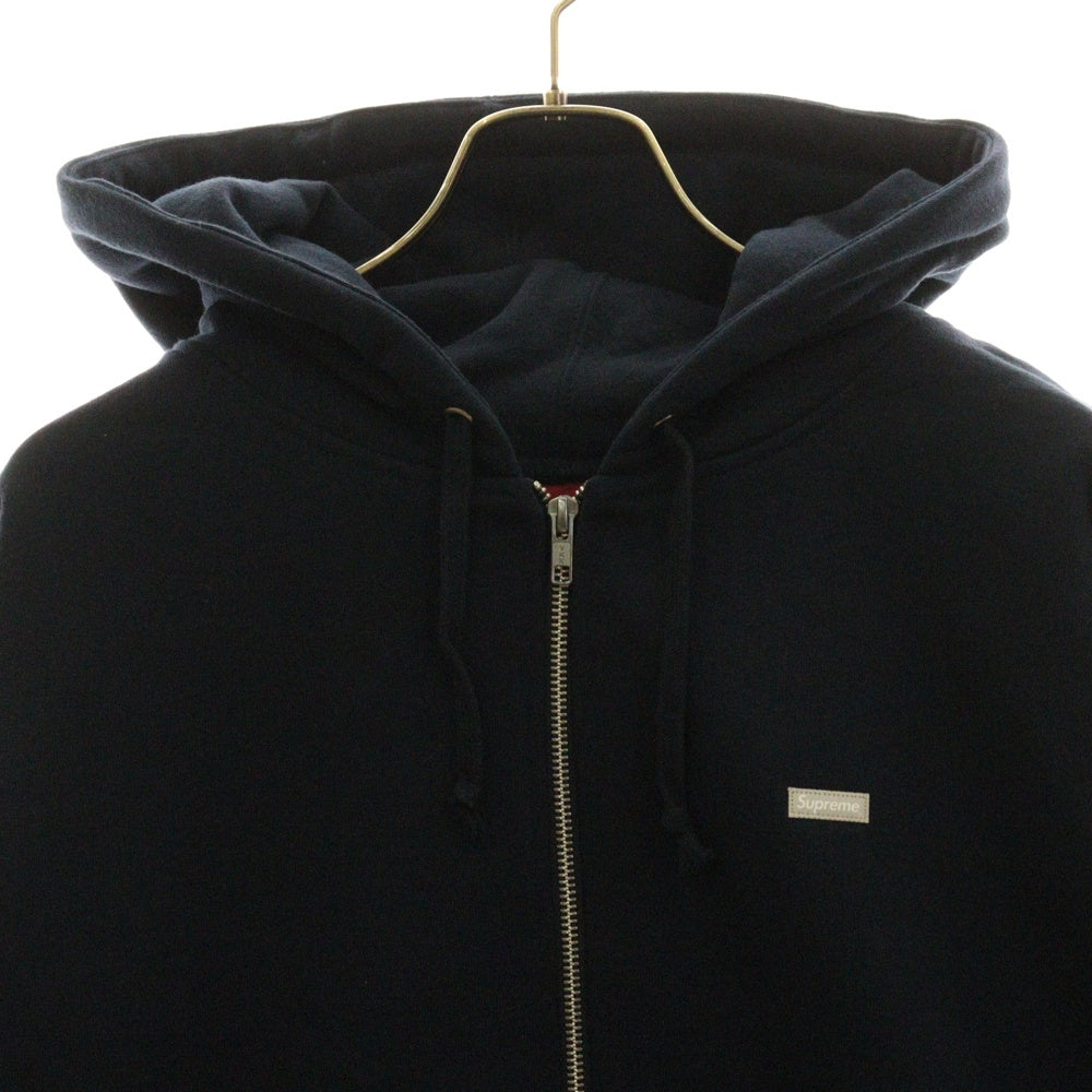 SUPREME(シュプリーム) 18AW Reflective Small Box Zip Up Sweatshirt リフレクティブ スモール ボックス ロゴ ジップアップ スウェットパーカー ネイビー