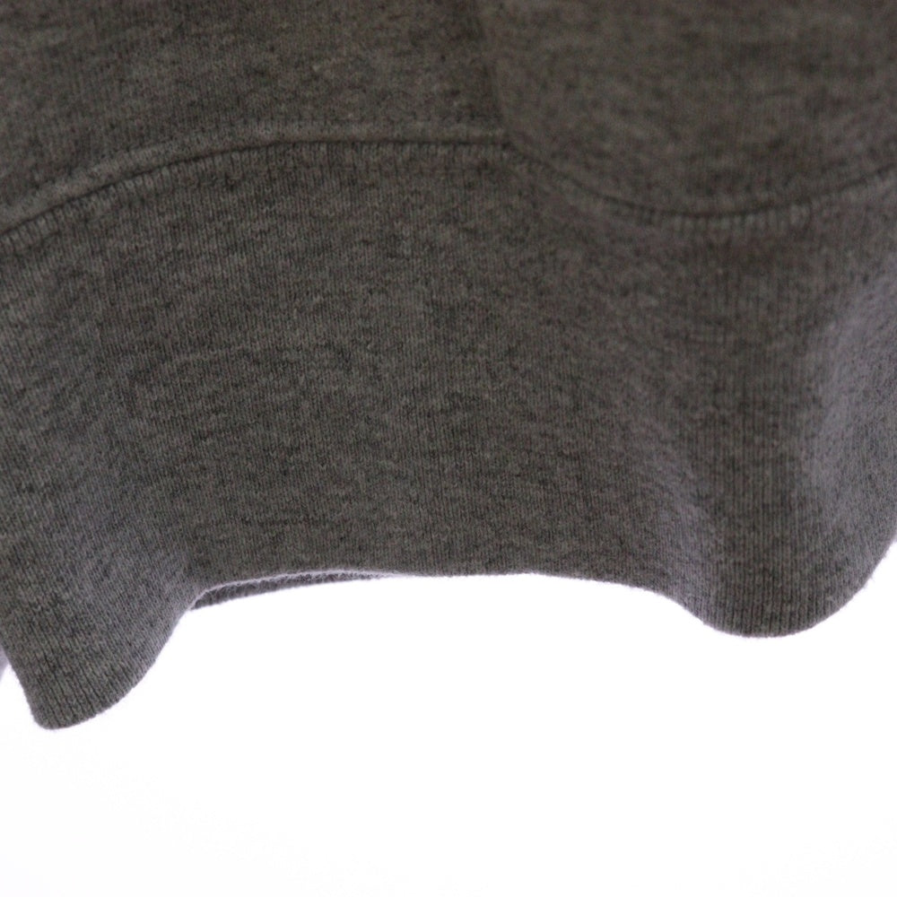 SUPREME(シュプリーム) 19SS Small Box Zip Up Sweatshirt スモールボックス ロゴ ラバー スウェット ジップアップ パーカー グレー