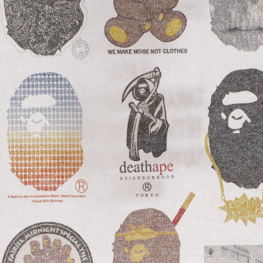 A BATHING APE(アベイシングエイプ) 20周年記念 NW20 DESIGNS TEE 半袖Tシャツ ホワイト 1022-110-155