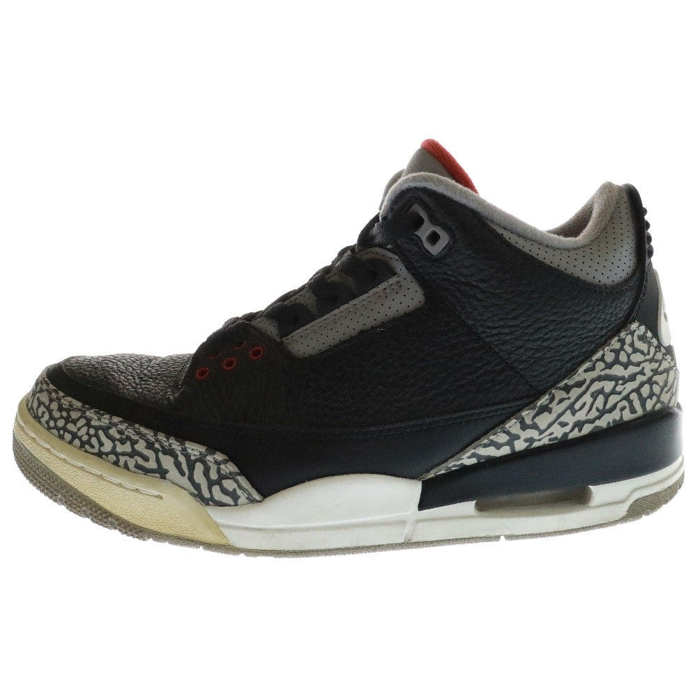 NIKE(ナイキ) AIR JORDAN 3 RETRO OG エアジョーダン ハイカットスニーカー ブラック/グレー US9/27cm 854262-001