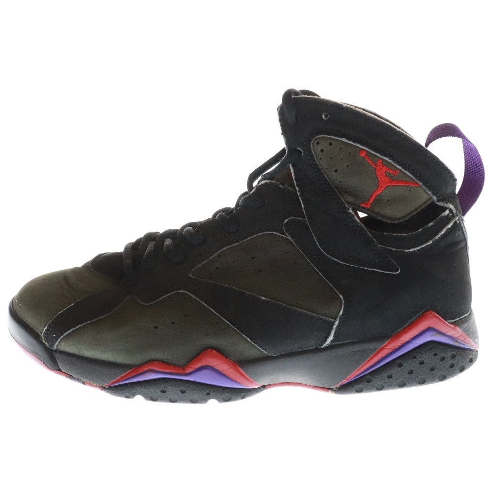 NIKE(ナイキ) 【観賞用 2002年製】 AIR JORDAN 7 RETRO RAPTORS 2002 エアジョーダン7 レトロ ラプターズ ハイカットスニーカー ブラック US9/27cm 304775-006