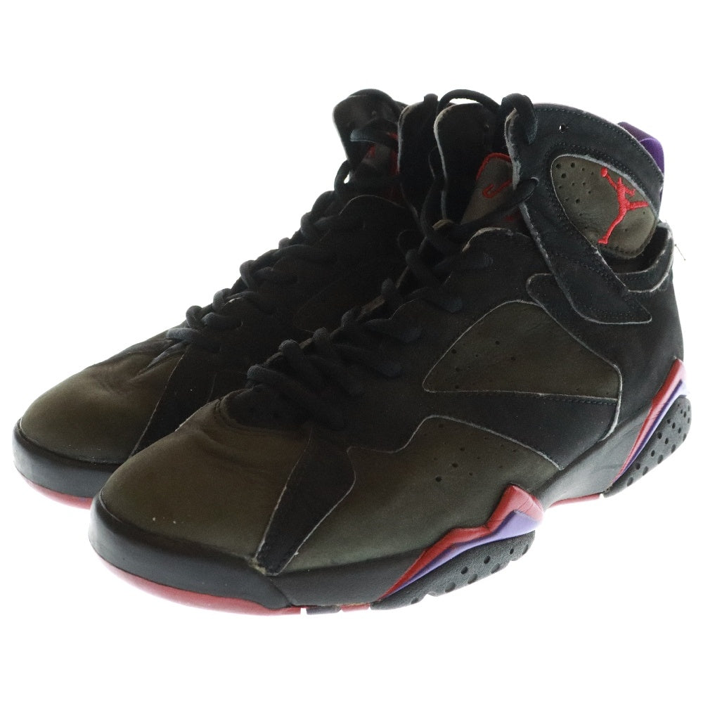 NIKE(ナイキ) 【観賞用 2002年製】 AIR JORDAN 7 RETRO RAPTORS 2002 エアジョーダン7 レトロ ラプターズ ハイカットスニーカー ブラック US9/27cm 304775-006