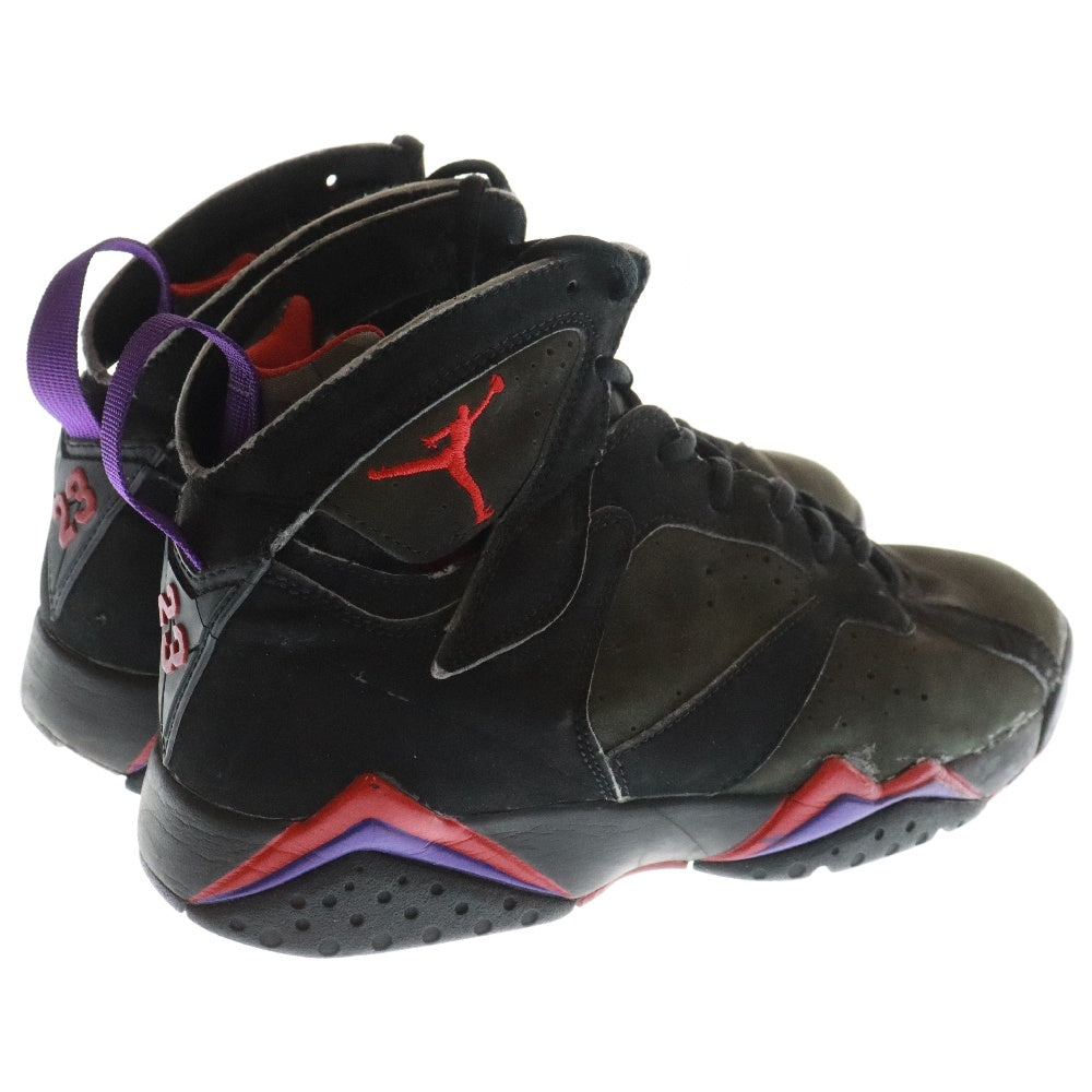 NIKE(ナイキ) 【観賞用 2002年製】 AIR JORDAN 7 RETRO RAPTORS 2002 エアジョーダン7 レトロ ラプターズ ハイカットスニーカー ブラック US9/27cm 304775-006