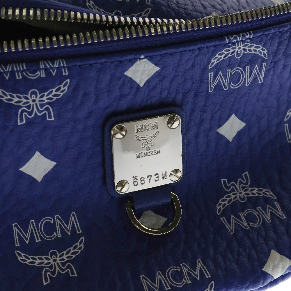 MCM(エム シー エム) Belt Bag Small ヴィセトス ウエストバッグ ベルトバッグ ブルー MMZASFI05H1001
