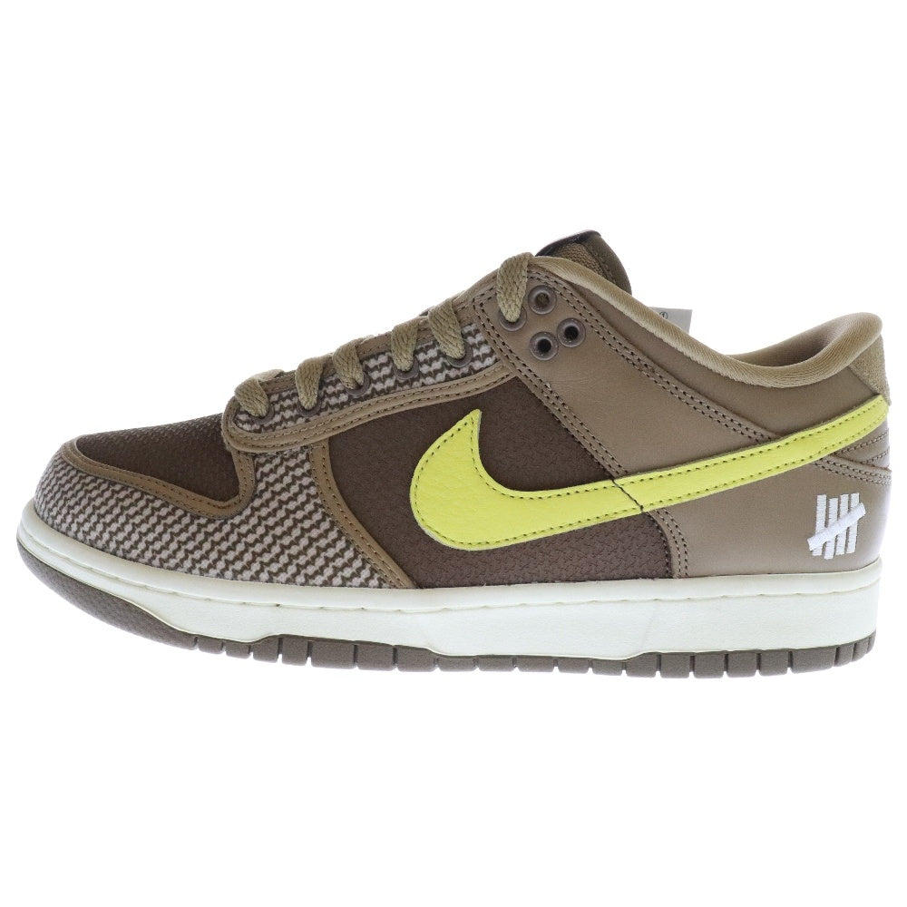 NIKE(ナイキ) ×UNDEFEATED DUNK LOW SP アンディフィーテッド ダンクローカットスニーカー ブラウン US9/27cm DH3061-200