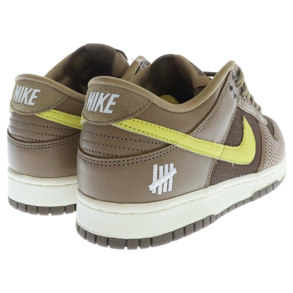 NIKE(ナイキ) ×UNDEFEATED DUNK LOW SP アンディフィーテッド ダンクローカットスニーカー ブラウン US9/27cm DH3061-200