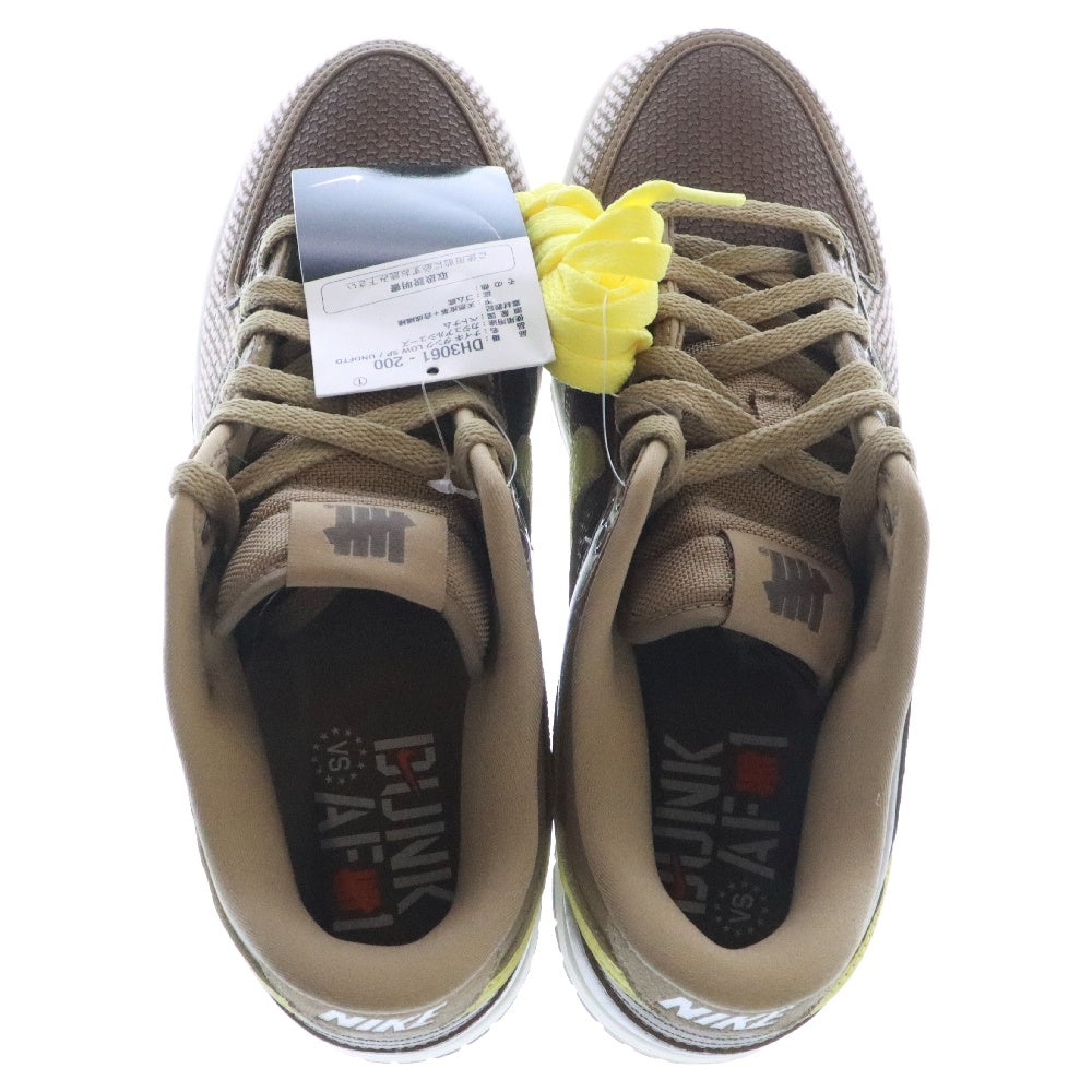 NIKE(ナイキ) ×UNDEFEATED DUNK LOW SP アンディフィーテッド ダンクローカットスニーカー ブラウン US9/27cm DH3061-200