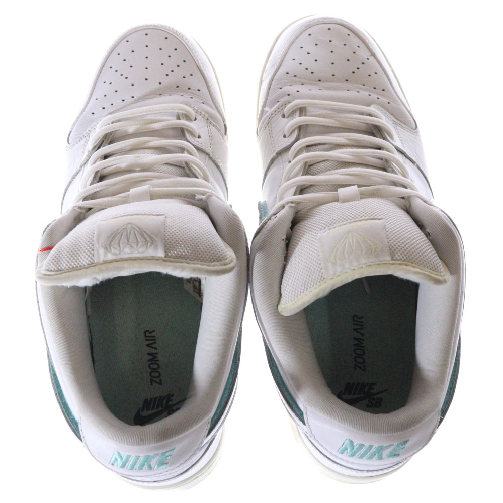 NIKE SB(ナイキエスビー) ×DIAMOND SUPPLY DUNK LOW PRO OG QS ダイヤモンドサプライ ダンク ローカットスニーカー ホワイト US10.5/28.5cm BV1310-100