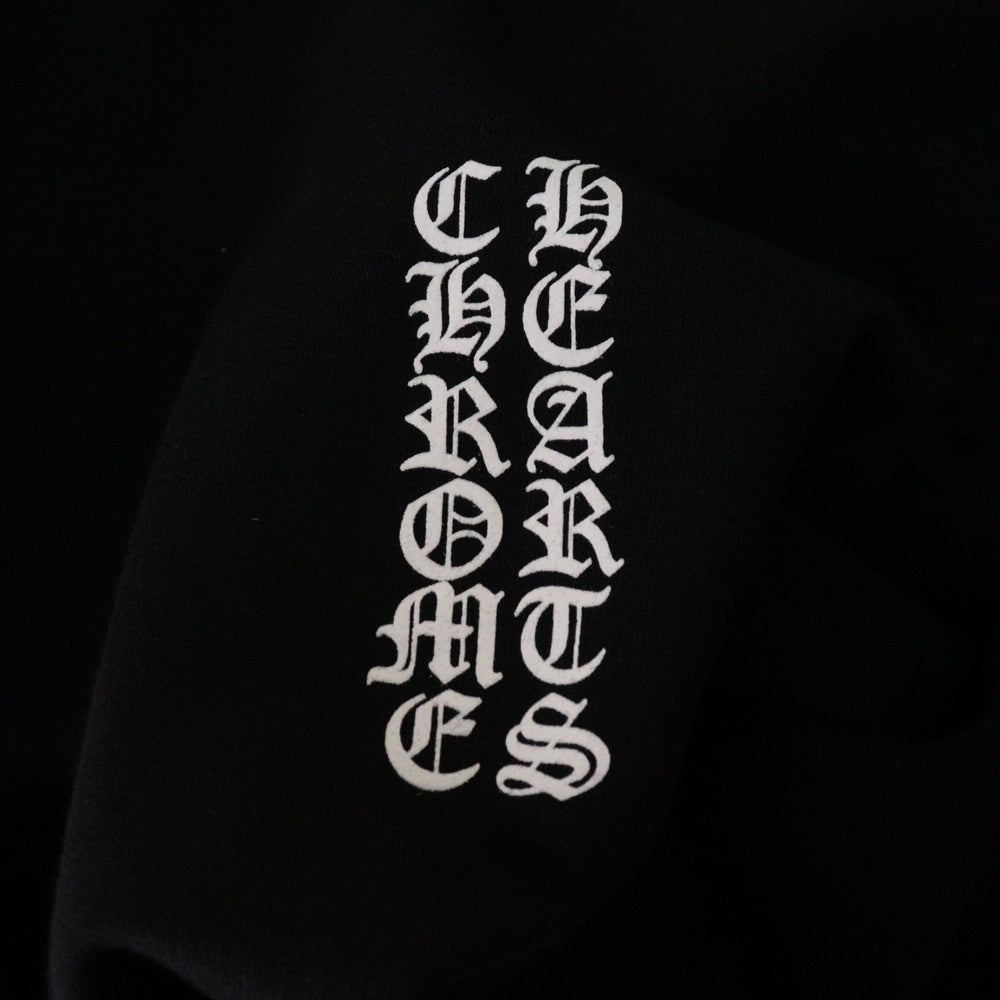 CHROME HEARTS(クロムハーツ) SWTSHRT PLVR アームロゴプリント スウェット プルオーバーパーカー ブラック