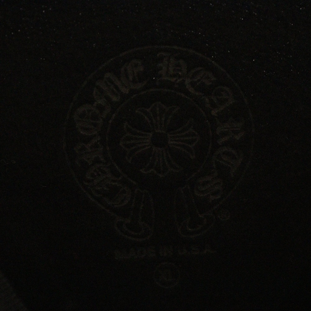 CHROME HEARTS(クロムハーツ) Horseshoe L/S Sweatshirt ホースシュープリント 袖フローラル スウェットトレーナー ブラック