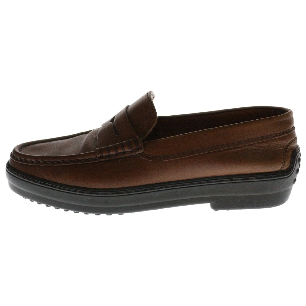 TOD'S(トッズ) ゴンミーニ ドライビング レザー コインローファー キャメル
