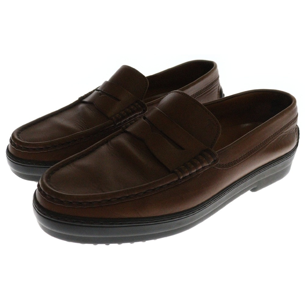 TOD'S(トッズ) ゴンミーニ ドライビング レザー コインローファー キャメル
