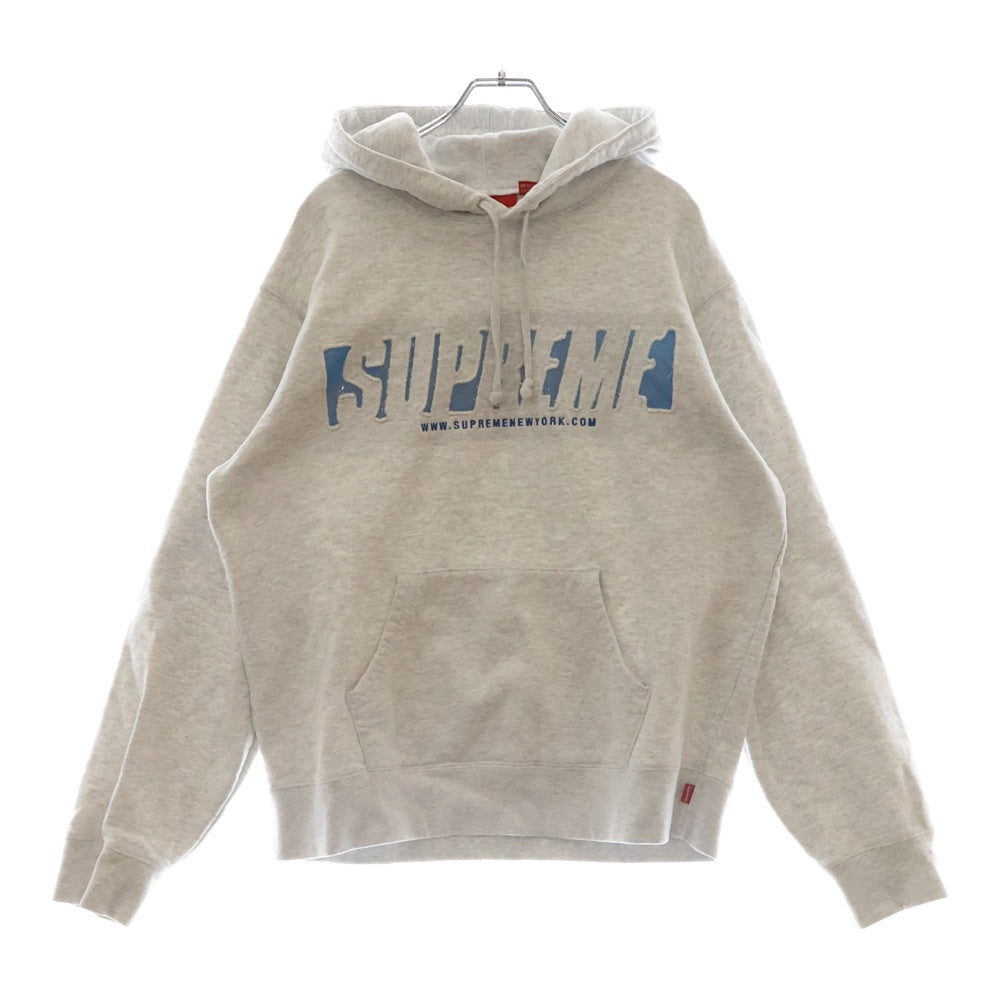 SUPREME(シュプリーム) 20SS Reflective Cutout Hooded Sweatshirt リフレクティブ カットアウト スウェットパーカー グレー