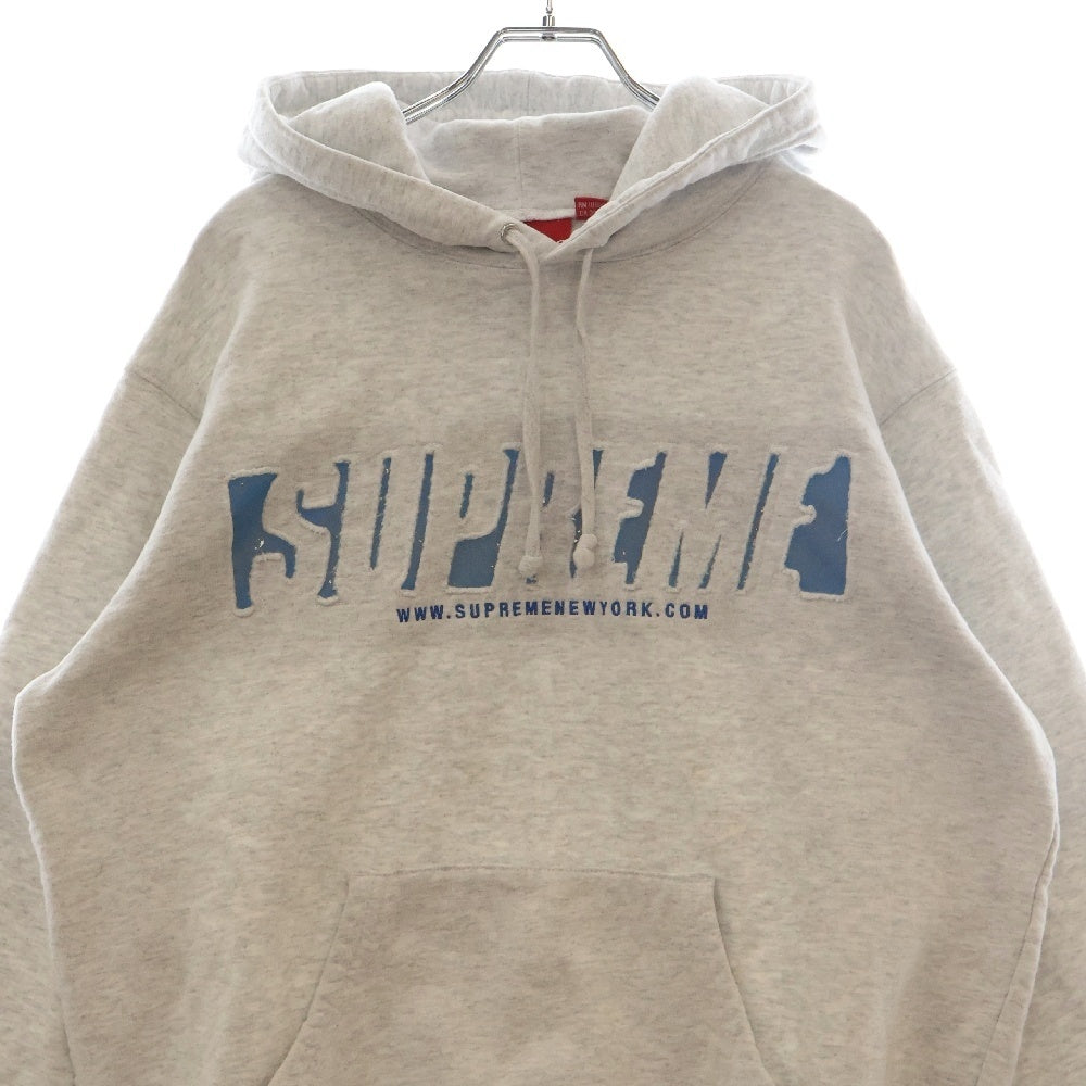 SUPREME(シュプリーム) 20SS Reflective Cutout Hooded Sweatshirt リフレクティブ カットアウト スウェットパーカー グレー